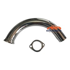 Exhaust silencer bend pipe - silencer,