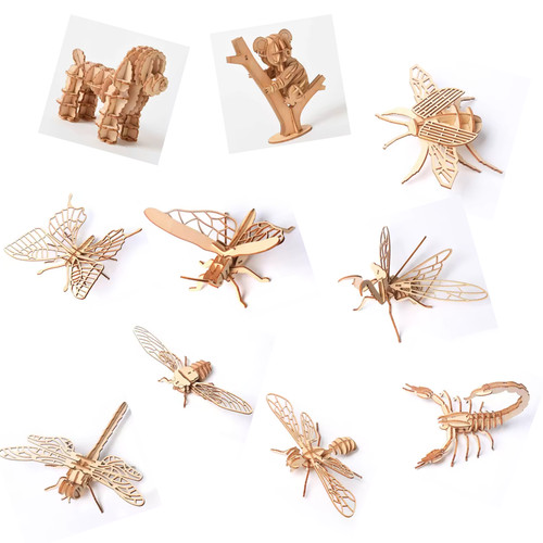 Diy wooden puzzle model - diy,