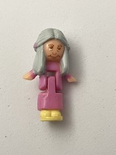 Vintage 1991 Polly Pocket  Pink Funtime Clock - Mrs Chime figure 