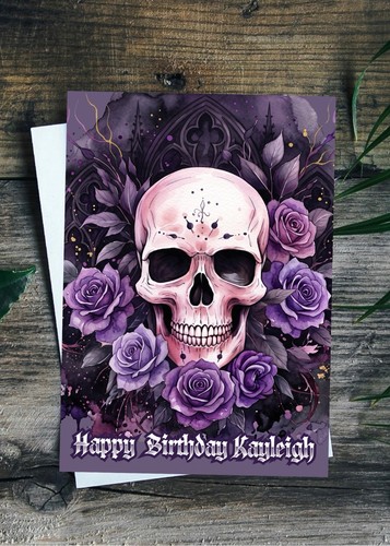 Goth birthday card - goth, gothic