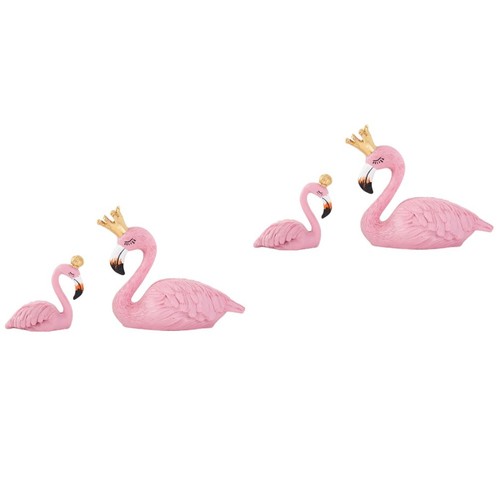 4pcs resin flamingo - 4pcs, statue