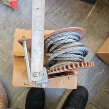 Manual Hand Winch  bought years ago but never used steel cable
