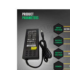 3pin UK Power Adopter Connector LED Strip Tape CCTV DC 12V 2 5 6 8 10A Tape Deco