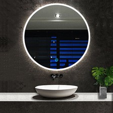 Round Bathroom Mirror with 3