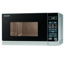 Sharp R272SLM 20L Solo Touch Control Microwave, Silver