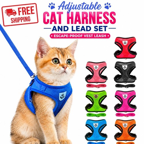 Adjustable cat harness - cat, and
