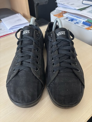 Vans skate shoes black uk7 - vans,