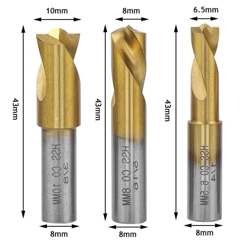 3pcs spot weld drill bits - weld,
