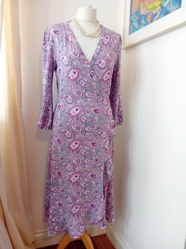 Kettlewell dress pink paisley