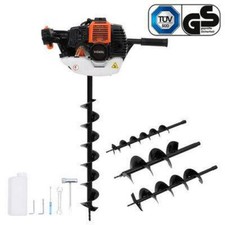 Auger Drill Set Engine Ground