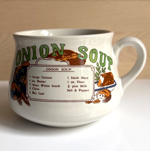 Vintage onion soup mug cup - vintage,