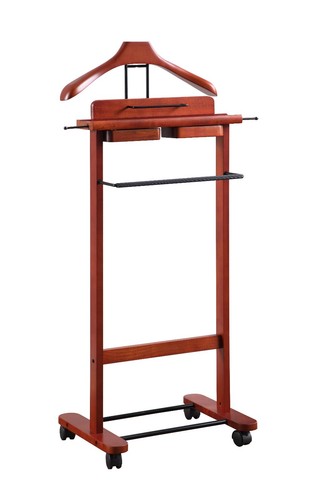 Wooden valet stand with top - wooden,