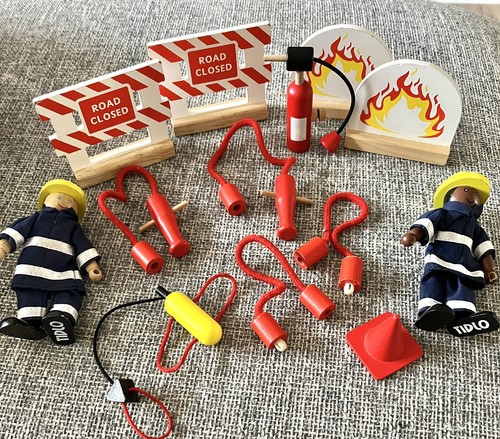 Tidlo wooden firefighter - wooden, firefighter/
