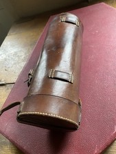 Antique leather flask case - antique,