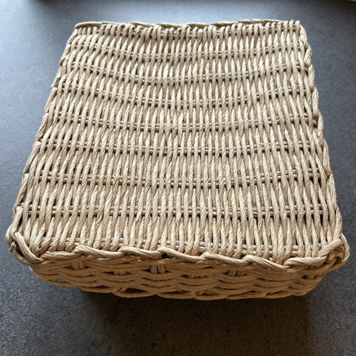 Almost square wicker basket - almost,