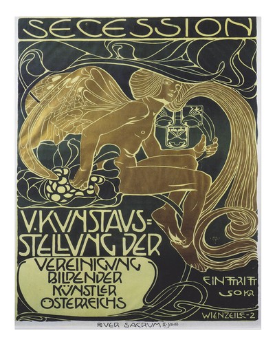 Art nouveau secession wall - nouveau,