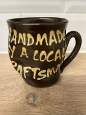 Chesterton Pottery Oxfordshire  "made By A Local Craftsman " Squashed Mug