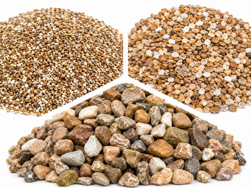 Aquarium natural pea gravel - aquarium,