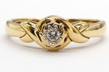 9ct yellow gold 0.05ct diamond