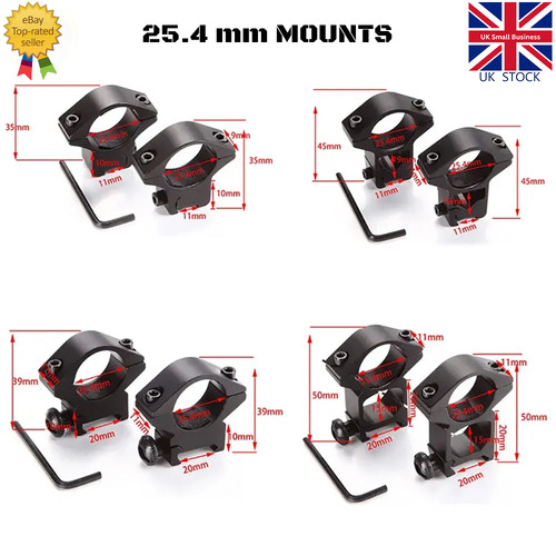 Scope mount rings 11mm - scope, 20/11mm