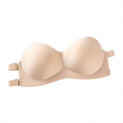 Strapless padded push - up, bra