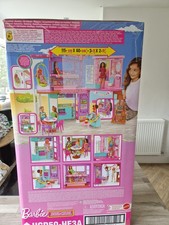 Mattel Barbie Vacation House 2-Storey Fully-Furnished Fold and Store New &sealed