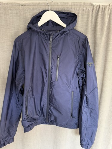 Prada men nylon hooded - nylon,