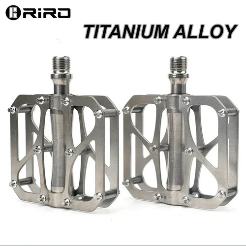 Riro bicycle pedal - riro, titanium