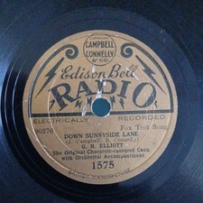 Edison Bell 78 Record 1585 Makin' Faces at the man in the moon / Down sunnyside 