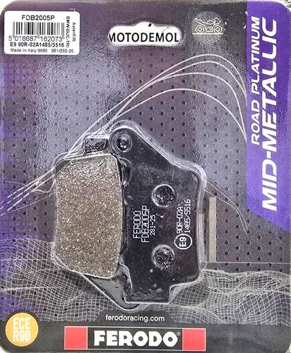 Rear brake pads ferodo - rear,