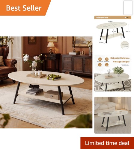 Modern tier oval - 2-tier, coffee