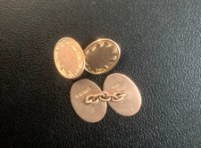 9 ct gold cufflinks hallmarked