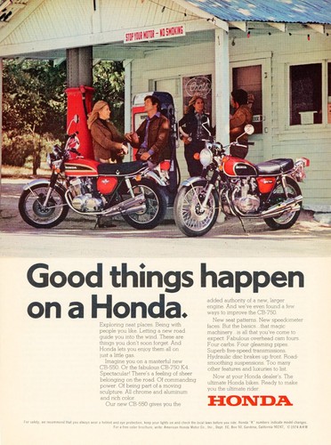 1974 honda 550 750 red - honda, cb-550