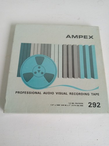 Ampex 292 quality tape reel - quality, 7"tape