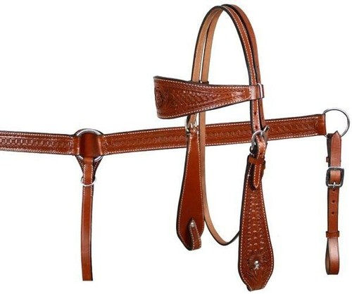Leather western tack set - leather,