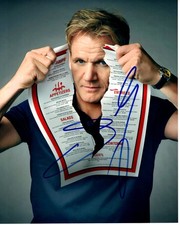 GORDON RAMSAY Signed Autographed 8x10 HELL'S KITCHEN Photo