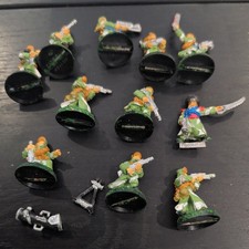 Warhammer 40k Astra Militarum vintage metal Valhallan Ice Warriors Squad x11