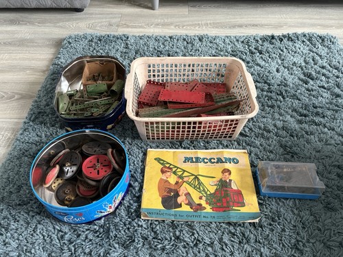 Job lot vintage meccano metal - vintage,
