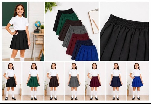 Girls school uniform - box, pleat