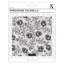 6x6 Craft Embossing Folder Abstract Thistles Design, for Card Making, Decorat...