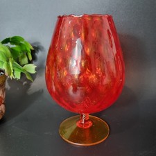 Vintage Mcm Glass Two Tone