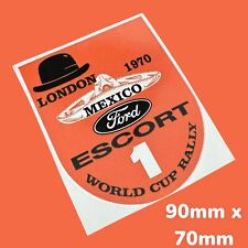 World Cup 1970 Rally Ford Escort Mexico London Classic Vinyl Sticker Car Racing