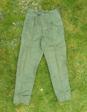British Army 1940s 1950s Jungle Green Trousers Hong Kong Singapore Uniform WW2