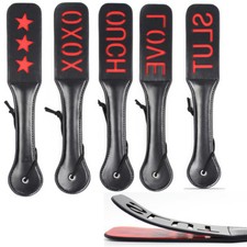 Spanking Paddle Black Faux