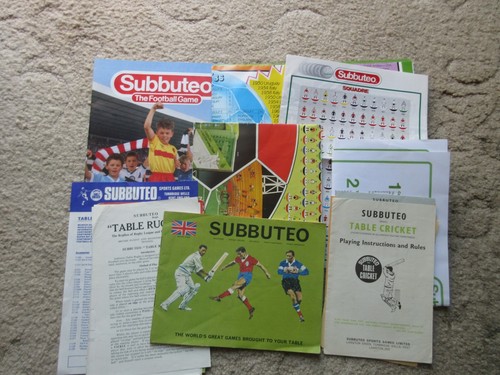 Subbuteo catalogue posters - subbuteo,