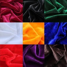 100CM*160CM Plain Plush Velvet Fabric Upholstery Material 
