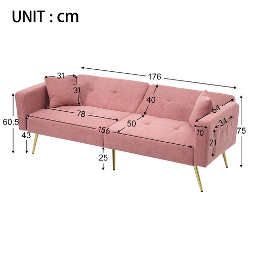 Convertible sofa bed - sofa, bed,