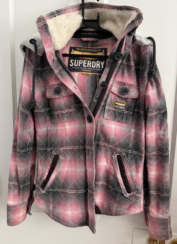 Superdry ladies pink checked - ladies,