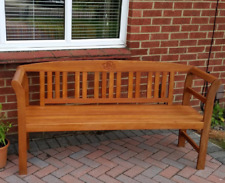 3 Seater Garden Bench Solid