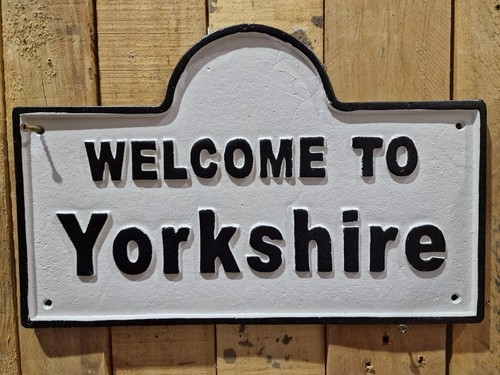 Welcome yorkshire plaque - yorkshire,